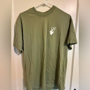 Off-White™ “Caravaggio” Graphic Tee (2013) - Olive Green